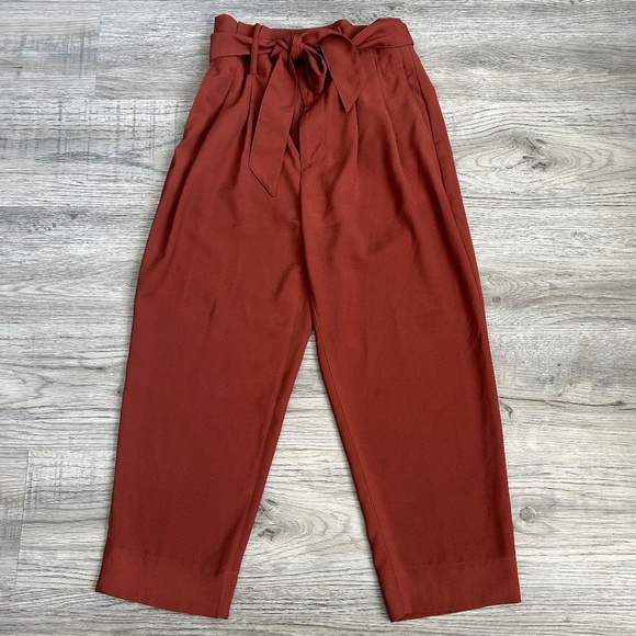 Madewell Pants - Madewell Capri Belted Casual Pants Sz 2P